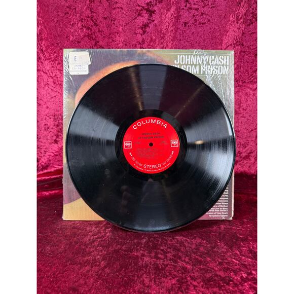 Vintage 12" Vinyl Record - Johnny Cash - Folsom Prison Blues - Columbia Records - Picture 4 of 4